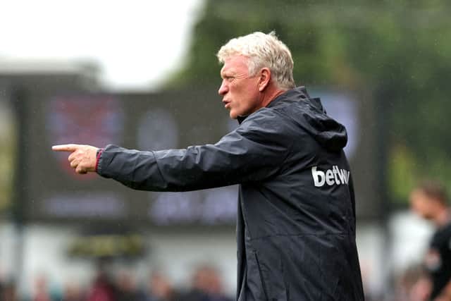 West Ham manager David Moyes shouts instructions. The Hammers have been linked with a potential move for Manchester United striker Anthony Martial, but should perhaps think twice before pursuing a deal.