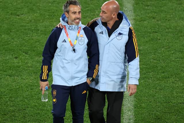 Luis Rubiales (right) has been a firm supporter of head coach Jorge Vilda since the players’ mutiny in 2022.
