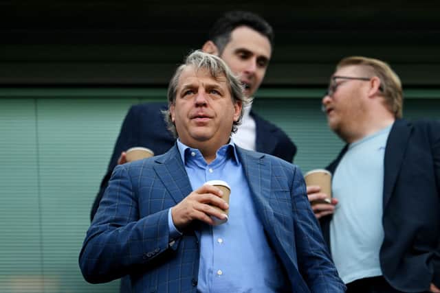 Chelsea owner Todd Boehly watches on at Stamford Bridge. The Blues are on the hunt for more attacking reinforcements in the closing stages of the transfer window, and should perhaps consider hijacking West Ham’s move for Ajax star Mohammed Kudus.
