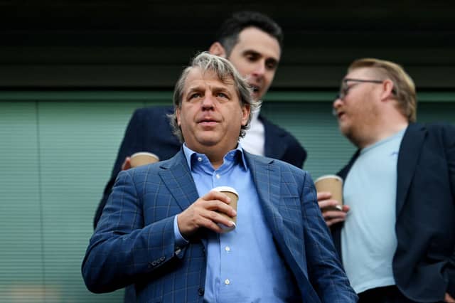 Chelsea owner Todd Boehly watches on at Stamford Bridge. The Blues are on the hunt for more attacking reinforcements in the closing stages of the transfer window, and should perhaps consider hijacking West Ham’s move for Ajax star Mohammed Kudus.