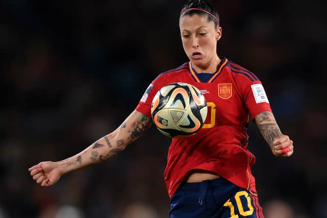 Jennifer Hermoso in action during Spain’s win over England in the World Cup final.