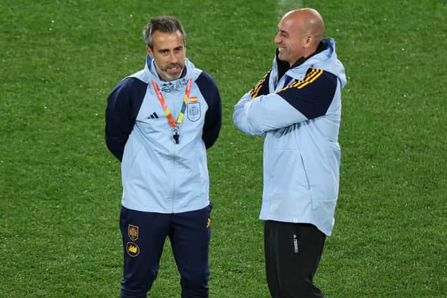 Jorge Vilda (left) and Rubiales are firm allies.