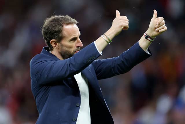 England manager Gareth Southgate. The Three Lions’ boss has named his latest squad for upcoming fixtures against Ukraine and Scotland.