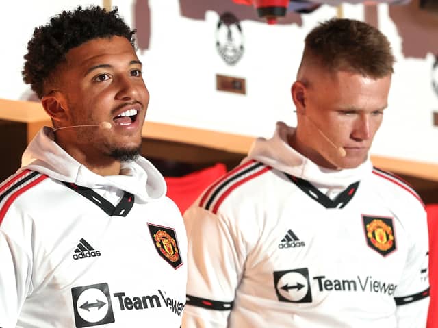 Jadon Sancho and Scott McTominay were notable absentees from Manchester United's squad to face Arsenal.