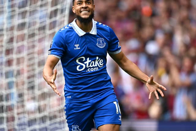 Arnaut Danjuma reacts to a missed chance against Aston Villa.