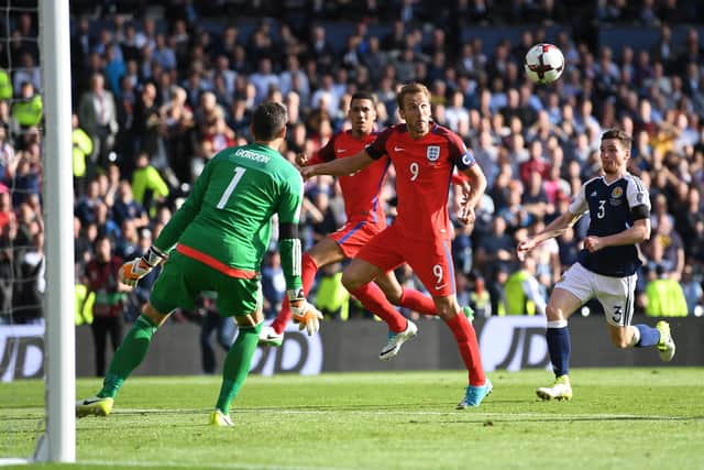 Harry Kane sweetly-timed volley denied Scotland their first win over England since 1999