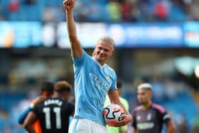 Manchester City striker Erling Haaland. The Norwegian star has already established himself in Whoscored’s Premier League team of the season so far, alongside several of his teammates, as well as players from Spurs, Crystal Palace, Brighton, and Wolves