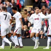 Aston Villa players celebrate. The Villans have enjoyed a notable increase in their overall squad market value this summer after a very positive transfer window.