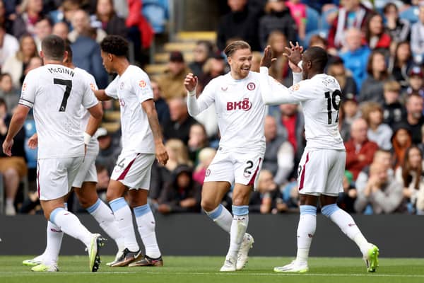 Aston Villa players celebrate. The Villans have enjoyed a notable increase in their overall squad market value this summer after a very positive transfer window.