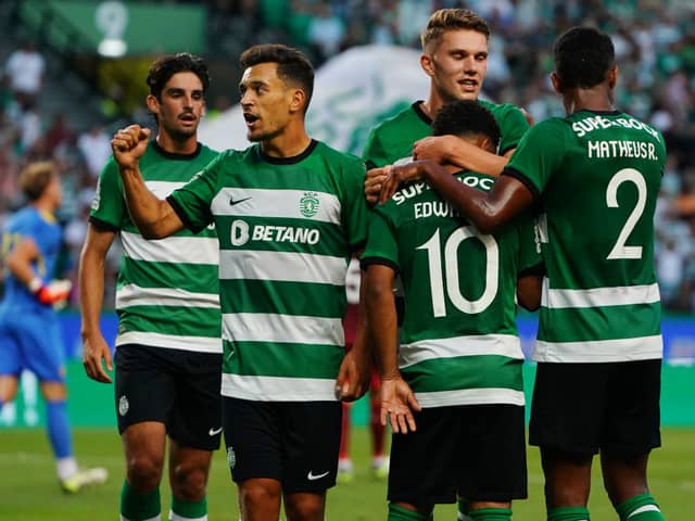 Sporting CP attacker Pedro Goncalves. Tottenham and Liverpool are among the Premier League clubs being linked with a potential swoop for the player in today’s transfer rumour round-up.