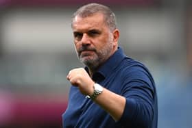 Tottenham manager Ange Postecoglou. Spurs host Sheffield United in the Premier League on Saturday afternoon, and will be aiming to continue their unbeaten start to the season.