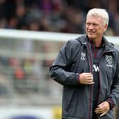 West Ham manager David Moyes. The Hammers could be put on alert after reports emerged suggesting that summer transfer target Hugo Ekitike could be allowed to leave current club PSG in January.