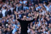 Manchester City manager Pep Guardiola. (Photo by George Wood/Getty Images)