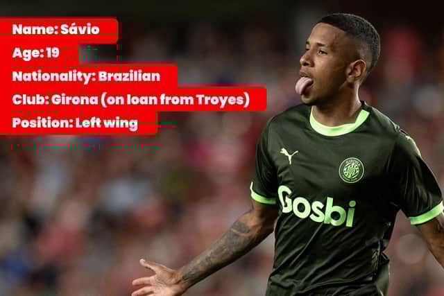 Girona wonderkid Savio has been linked with a big move to Manchester City 