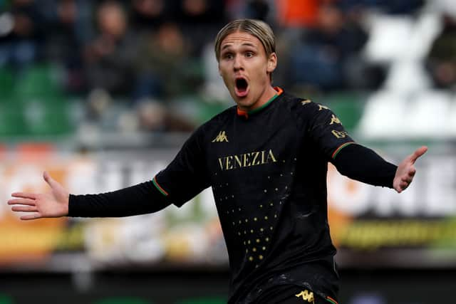 Arnór Sigurðsson during a previous loan spell at Venezia