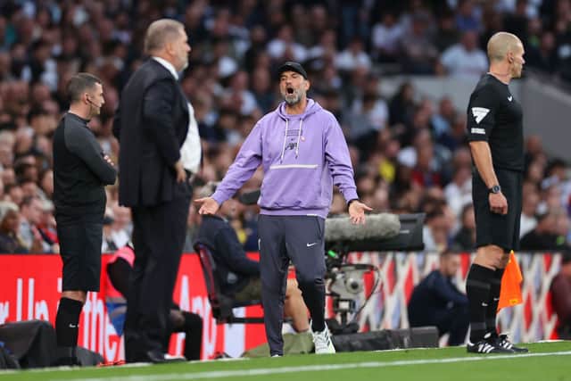Liverpool manager Jurgen Klopp. The Reds were at the centre of a VAR controversy during their defeat to Tottenham on Saturday evening, as discussed in this week’s edition of The Rebound.