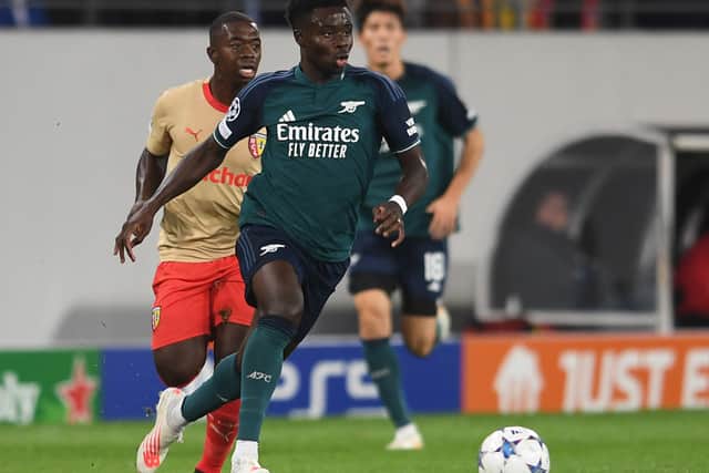 Bukayo Saka is likely to miss the match against Manchester City with a hamstring problem