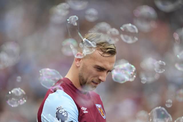 West Ham winger Jarrod Bowen. The England international features in Friday’s Premier League transfer rumour round-up