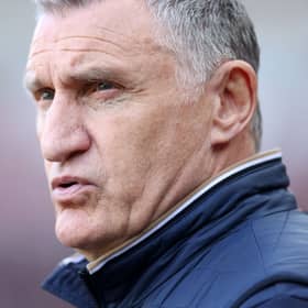 Sunderland manager Tony Mowbray. The Black Cats boss could be forced to play Patrick Roberts in the centre of midfield against Middlesbrough at the weekend. 
