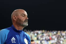 Steve Clarke, manager of Scotland. Anything but defeat against Spain this week will be enough to ensure that Scotland qualify for next summer’s European Championships