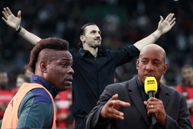 A composite image of Mario Balotelli, Zlatan Ibrahimovic, and Dion Dublin. All three make our list of footballers would like to see on Dragons’ Den following the announcement that Gary Neville will be joining the show.