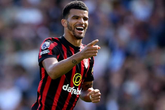 Dominic Solanke has netted three of Bournemouth’s five goals this season in the league.