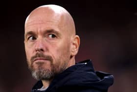 Manchester United manager Erik ten Hag. The Red Devils were linked with a move for Harry Kane over the summer, but the England captain eventually joined Bayern Munich instead