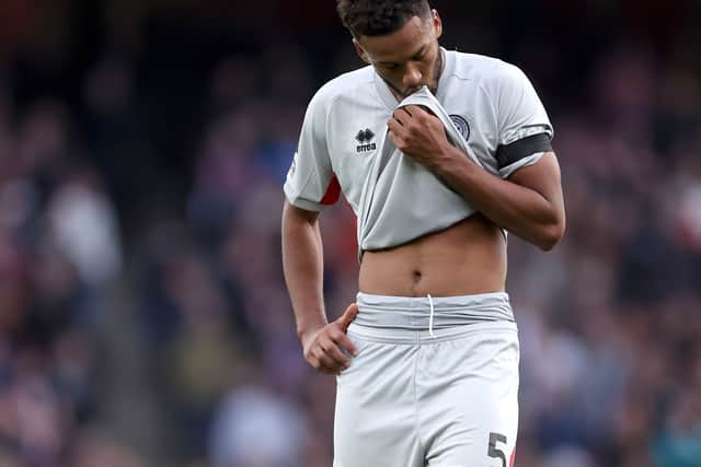 Summer signing Auston Trusty was at fault for two of the five goals Sheffield United shipped against Arsenal on Saturday.