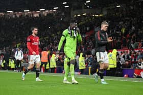 Manchester United goalkeeper Andre Onana. The Cameroonian is expected to miss a series of matches in the new year as he travels to play in the African Cup of Nations.