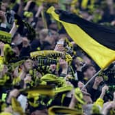 Borussia Dortmund fans. Supporters of the German club carried out a protest against UEFA during their Champions League win over Newcastle United on Tuesday night. 
