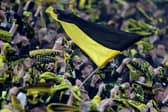 Borussia Dortmund fans. Supporters of the German club carried out a protest against UEFA during their Champions League win over Newcastle United on Tuesday night. 