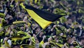 Borussia Dortmund fans. Supporters of the German club carried out a protest against UEFA during their Champions League win over Newcastle United on Tuesday night. 