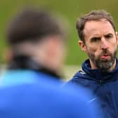 England manager Gareth Southgate. The Three Lions host Malta at Wembley on Friday in a Euro 2024 qualification clash.