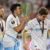 Sevilla defender Marcos Acuna. The Argentine has been linked with Aston Villa, as detailed in today's Premier League transfer rumour round-up.