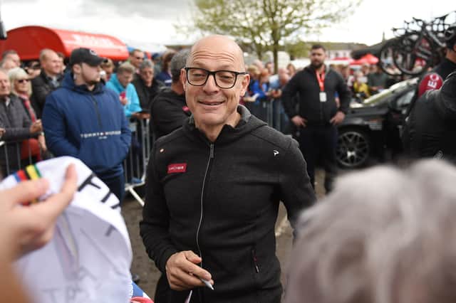 Sir David Brailsford at the Tour de Yorkshire in 2019.