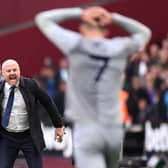 Everton manager Sean Dyche. The Toffees host Manchester United in the Premier League on Sunday afternoon. 