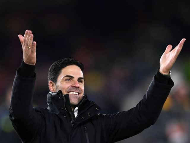 Arsenal manager Mikel Arteta. The Gunners face an interesting decision over the future of goalkeeper Aaron Ramsdale, who has emerged as a target for Wolves.