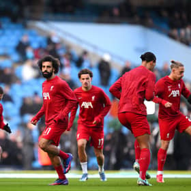 Liverpool players including Mo Salah. The winger has been touted for a potential exit in recent times.