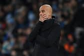 Manchester City manager Pep Guardiola. The Premier League champions host Tottenham on Sunday