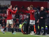 Manchester United players Rasmus Hojlund and Marcus Rashford. The Red Devils are among the most wasteful sides in the Premier League so far this season. 