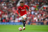 Manchester United winger Jadon Sancho. The attacker completed a loan move to former club Borussia Dortmund this week