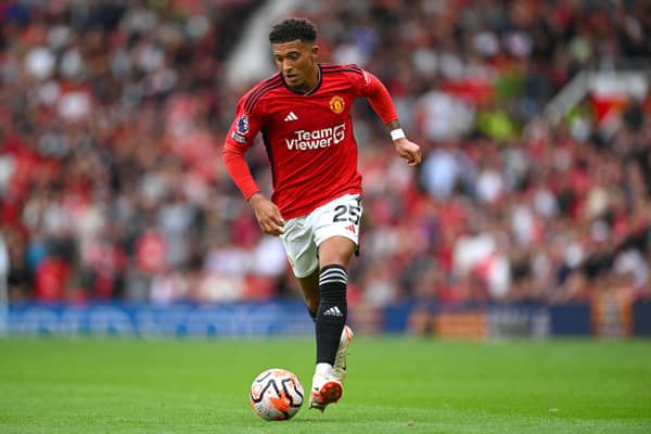 Manchester United winger Jadon Sancho. The attacker completed a loan move to former club Borussia Dortmund this week