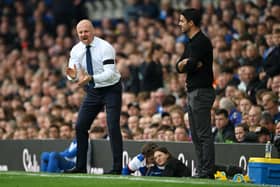 Everton manager Sean Dyche and Arsenal manager Mikel Arteta. Both the Toffees and the Gunners could be in the market for new players this January.