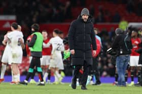 Manchester United manager Erik ten Hag. The Red Devils have been linked with a move for Ajax striker Brian Brobbey.