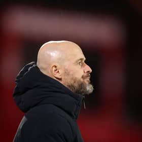Manchester United manager Erik ten Hag. The Red Devils have been linked with RB Leipzig striker Benjamin Sesko in recent days.