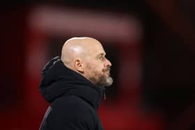 Manchester United manager Erik ten Hag. The Red Devils have been linked with RB Leipzig striker Benjamin Sesko in recent days.