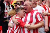 Sunderland fans celebrate at Wembley. The third series of Netflix series Sunderland 'Til I Die premieres on the streaming platform on Tuesday.