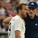 Bayern Munich manager Thomas Tuchel and striker Harry Kane. The German club could be facing the prospect of a first season without a Bundesliga title in 12 years. 