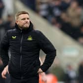 Newcastle United manager Eddie Howe. The Magpies face Arsenal in the Premier League on Saturday evening.