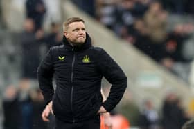 Newcastle United manager Eddie Howe. The Magpies face Arsenal in the Premier League on Saturday evening.